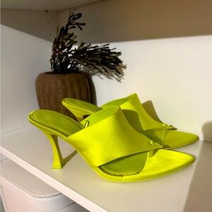 ZARA Lime Yellow Sandals